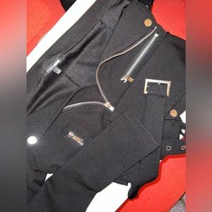 Fashion nova metal chain two piece set - XS